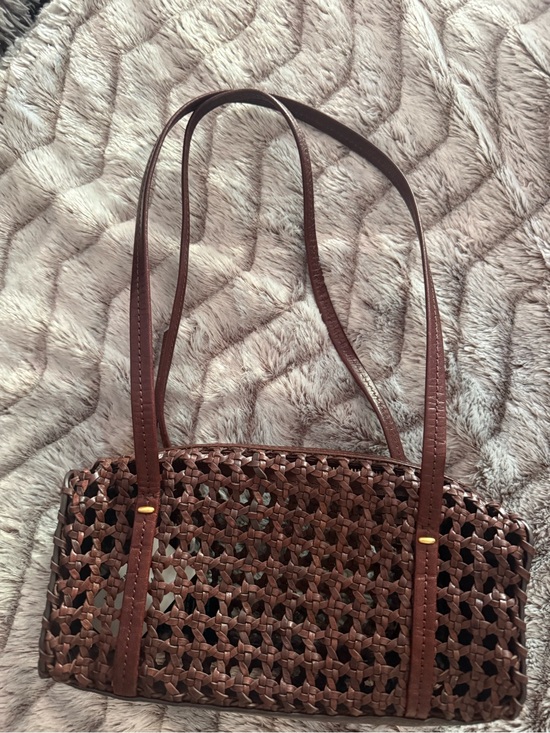 Madewell Handbags - Woven Brown Shoulder Bag - Stylish Women’s Handbag